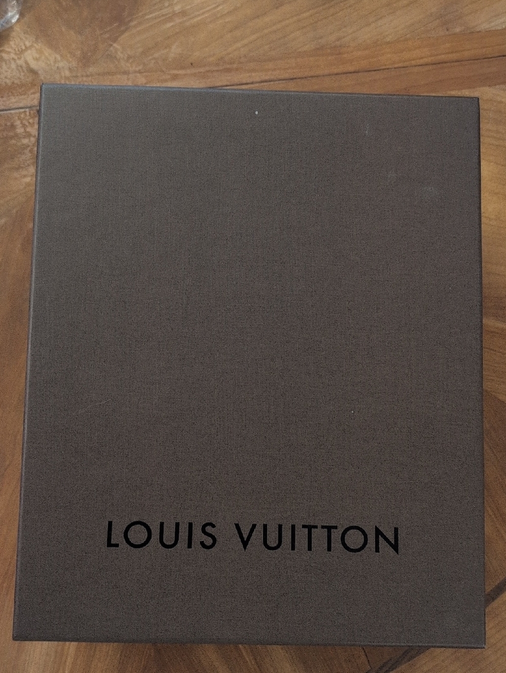 Louis Vuitton Dark Brown Box with Black Logo